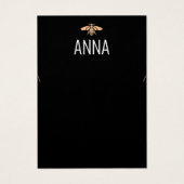 Carte d'affichage du collier noir d'abeille dorée  (Devant)