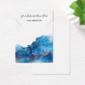 Carte d'affichage du collier Ombre d'encre bleue (Bureau)