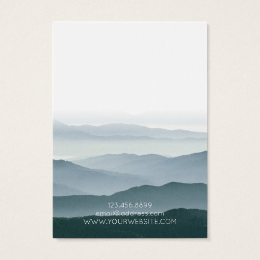 Carte d'affichage du collier ・ Pastel Mountain Ran (Dos)
