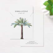 Carte d'affichage du collier ・ Pastel Palm Tree (Bureau)
