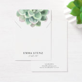 Carte d'affichage du collier ・ Pastel Succulent Fl (Bureau)