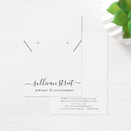 Carte d'affichage du collier pour une simple typog (Bureau)