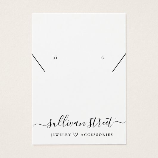 Carte d'affichage du collier pour une simple typog (Devant)