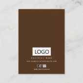 Carte d'affichage du collier rétro (Dos)