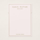 Carte d'affichage du collier rose clair (Devant)