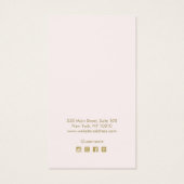 Carte d'affichage du collier rose clair (Dos)