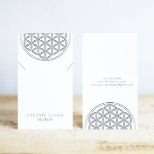 Carte d'affichage du collier ・ Silver Blume des Le