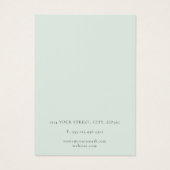 Carte d'affichage du collier vert et bleu de monta (Dos)