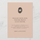 Carte d'affichage du livre d'or en terre cuite (Devant)