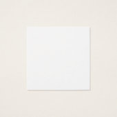 Carte d'affichage du logo blanc carré (Dos)