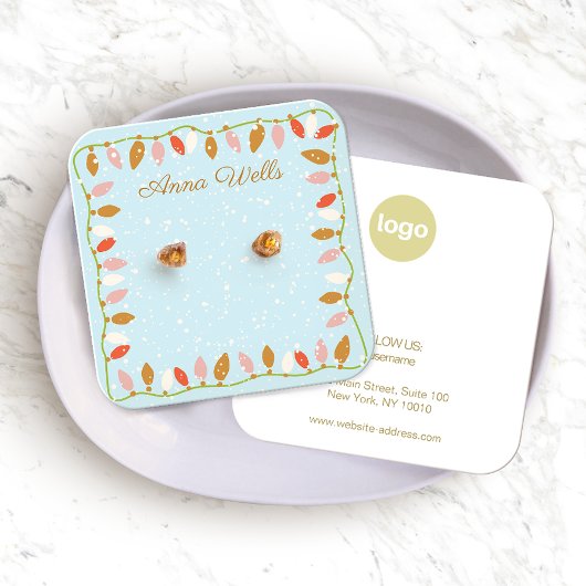 Carte d'affichage du logo Christmasghts