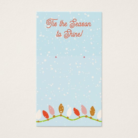 Carte d'affichage du logo d'apprentissage de Noël (Devant)