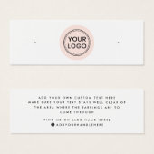 Carte d'affichage du logo de cercle rose vif (Devant & derrière)