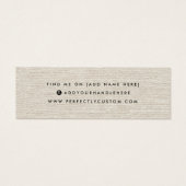 Carte d'affichage du logo de la boucle d'oreille (Dos)