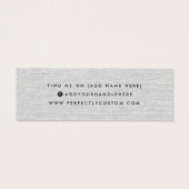 Carte d'affichage du logo de la boucle d'oreille g (Dos)