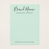 Carte d'affichage du logo de l'écriture moderne me (Devant)