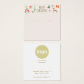 Carte d'affichage du logo de l'oreille du vêtement (Devant & derrière)