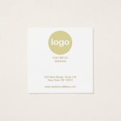 Carte d'affichage du logo de l'oreille du vêtement (Dos)