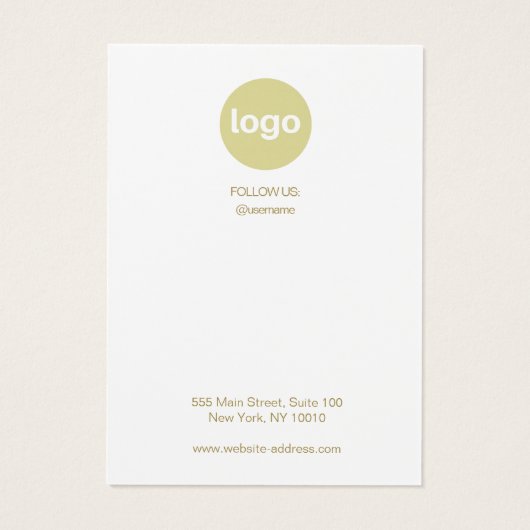 Carte d'affichage du logo de Noël (Dos)