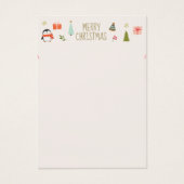 Carte d'affichage du logo de Noël (Devant)