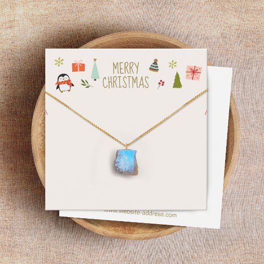 Carte d'affichage du logo de Noël