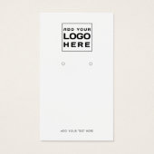 Carte d'affichage du logo d'entreprise et du code  (Devant)