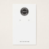 Carte d'affichage du logo d'entreprise et du code  (Devant)