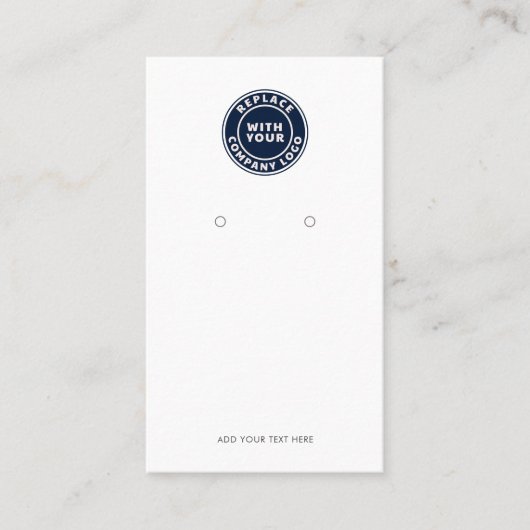 Carte d'affichage du logo d'entreprise et du code (Devant)