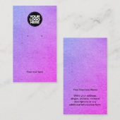 Carte d'affichage du logo d'entreprise Kraft Purpl (Devant / Derrière)