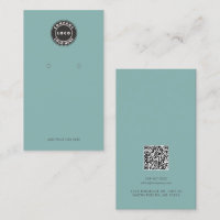 Carte d'affichage du logo d'entreprise QR Code Sag