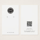 Carte d'affichage du logo d'entreprise QR Code sim (Devant & derrière)