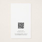Carte d'affichage du logo d'entreprise QR Code sim (Dos)