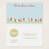 Carte d'affichage du logo du Pendentif de Noël (Devant & derrière)