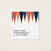 Carte d'affichage du logo du triangle de corail de (Dos)