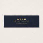 Carte d'affichage du logo et du texte personnalisé (Dos)