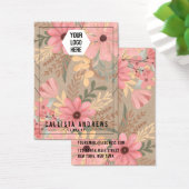 Carte d'affichage du logo Floral Kraft (Bureau)
