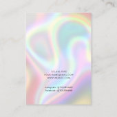 Carte d'affichage du logo holographique Bijoux (Dos)