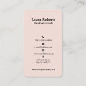 Carte d'affichage du logo Médias sociaux Pastel ro (Dos)