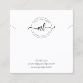 Carte d'affichage du logo Monogramme (Devant)