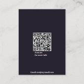 Carte d'affichage du logo noir (Dos)