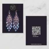 Carte d'affichage du logo noir (Devant / Derrière)