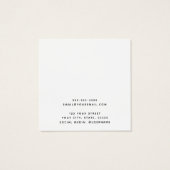 Carte d'affichage du logo personnalisé en marbre b (Dos)