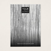 Carte d'affichage du logo personnalisé Grey driftw (Devant)