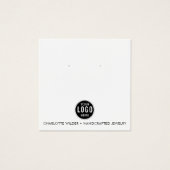 Carte d'affichage du logo pour bijoux (Devant)