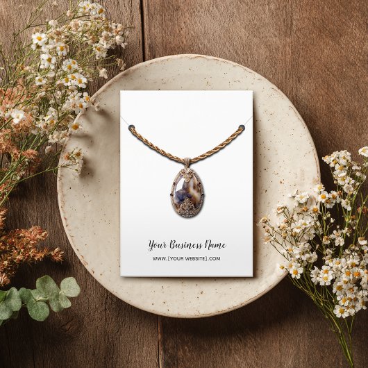 Carte d'affichage du Pendentif de collier de scrip