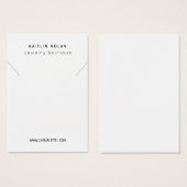 Carte d'affichage du Pendentif de collier de texte (Devant & derrière)