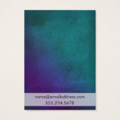 Carte d'affichage du Porte-oreille Turquoise en bo (Dos)