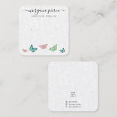 Carte d'affichage du produit d'écoute papillon (Devant / Derrière)