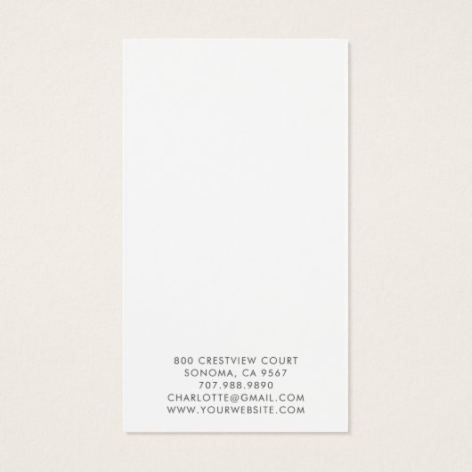 Carte d'affichage du script de collier de bijoux D (Dos)