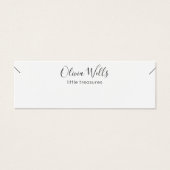 Carte d'affichage du script de signature de petit  (Devant)